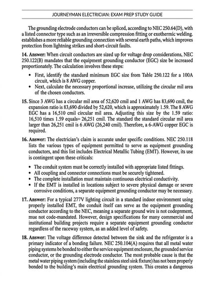 Michael Hamilton's Journeyman Electrician Exam Prep Study Guide 2026 Edition - mhepublisher