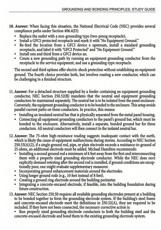 Michael Hamilton's Journeyman Electrician Exam Prep Study Guide 2026 Edition - mhepublisher